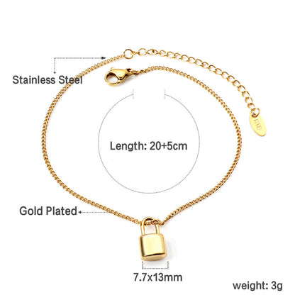 ZANORA - Lock Pendant Bracelet