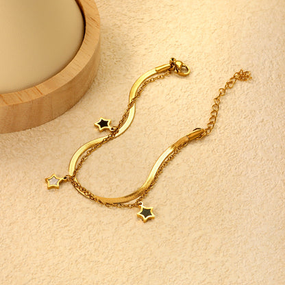 ZANORA - Elegant Double Chain Bracelet