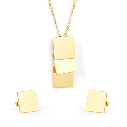 ZANORA - Rectangle Shape Jewelry Set