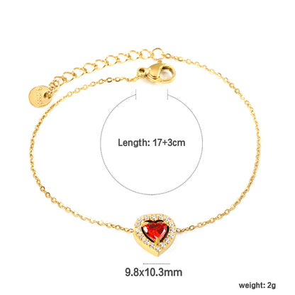 ZANORA - Peach Heart Bracelet
