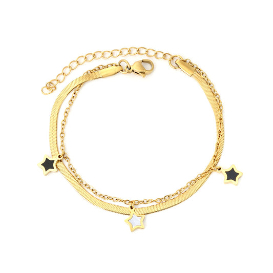 ZANORA - Elegant Double Chain Bracelet