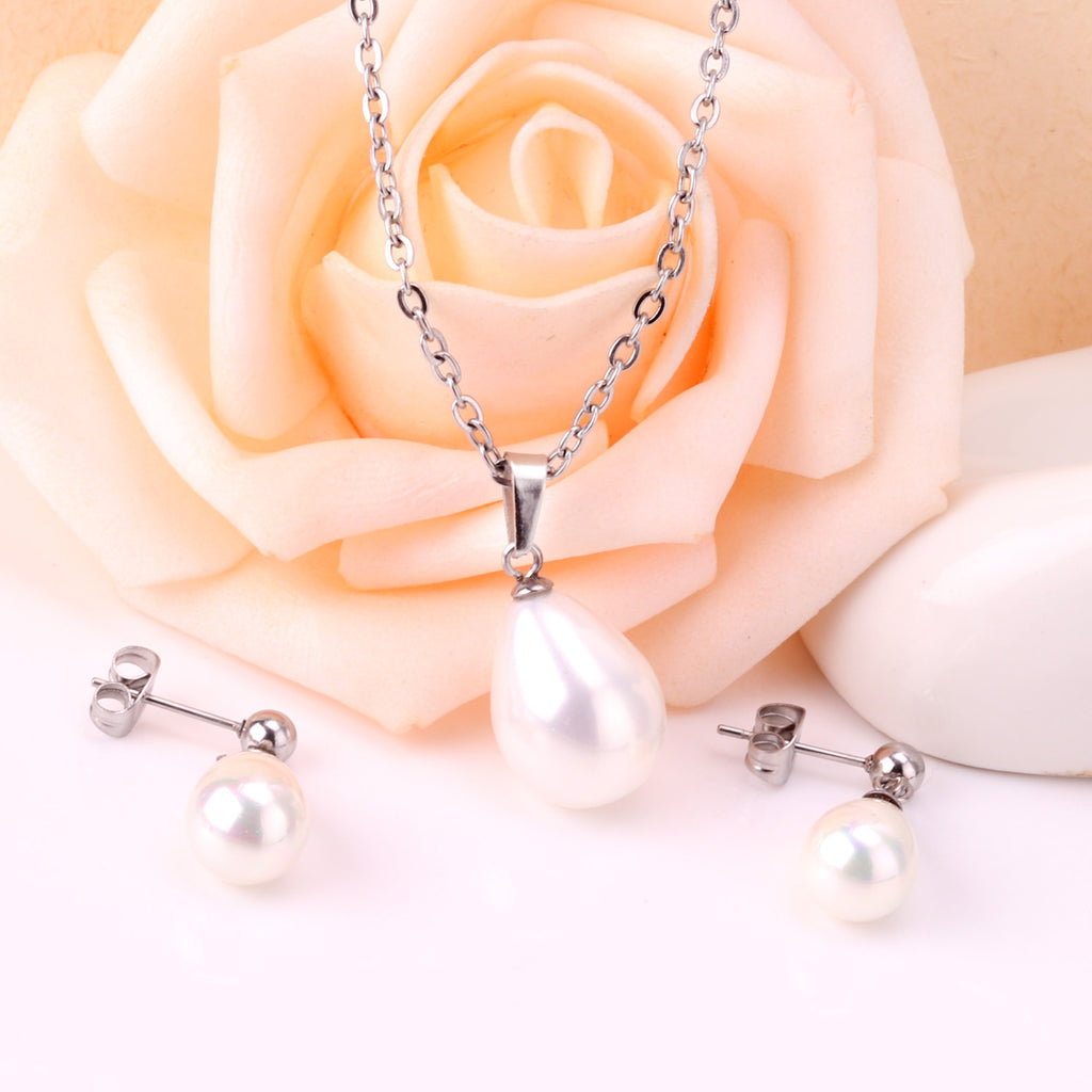 ZANORA - Dropping Pearl Jewelry Set