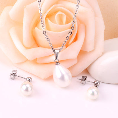 ZANORA - Dropping Pearl Jewelry Set
