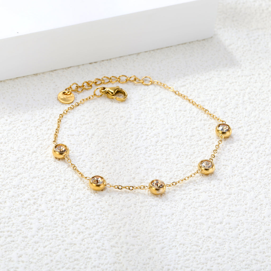 ZANORA - Round Swarovski Diamond Bracelet