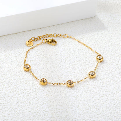 ZANORA - Round Swarovski Diamond Bracelet