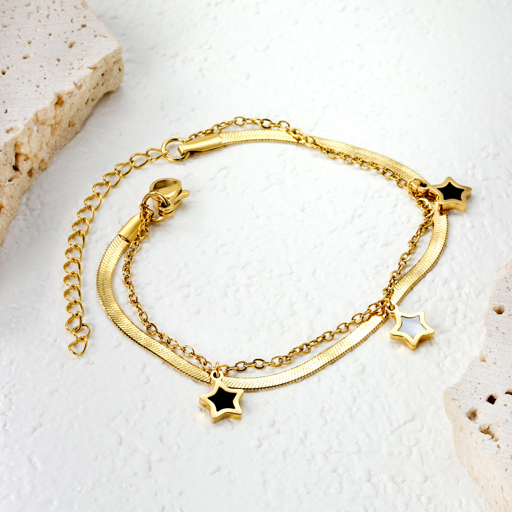 ZANORA - Elegant Double Chain Bracelet