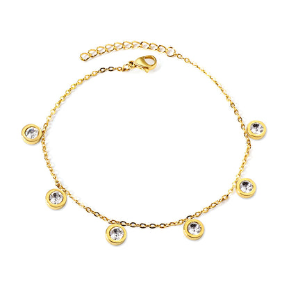 ZANORA - Cylindrical White Diamond Bracelet