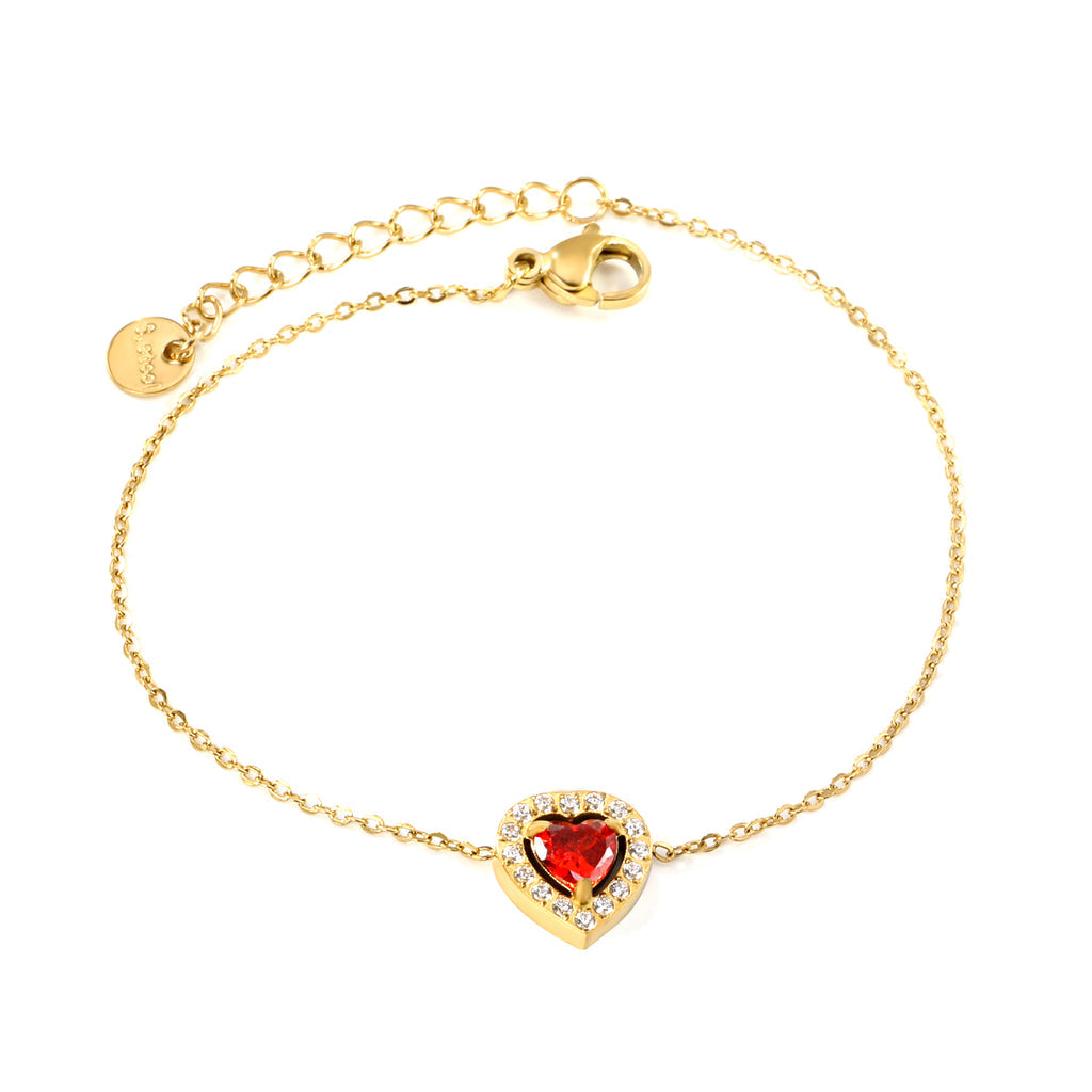 ZANORA - Peach Heart Bracelet