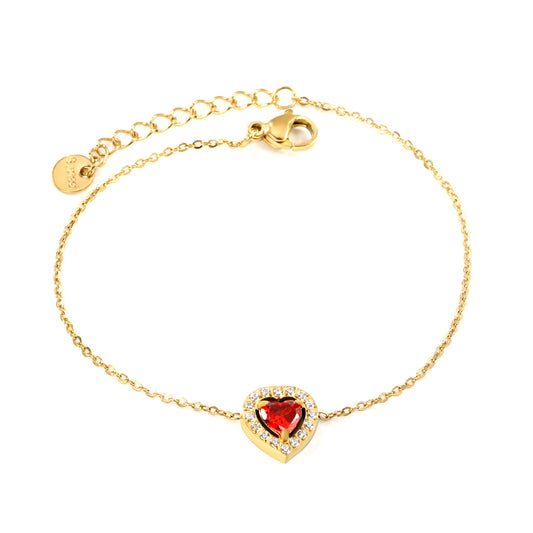 ZANORA - Peach Heart Bracelet