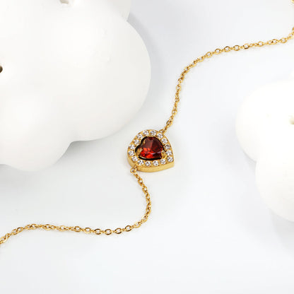 ZANORA - Peach Heart Bracelet