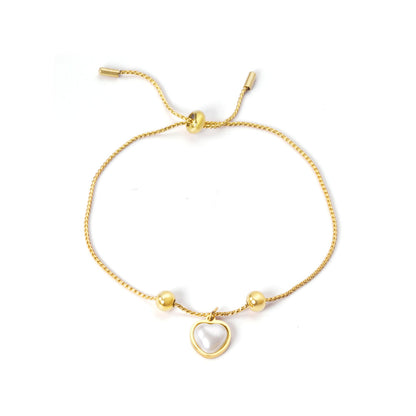 ZANORA - Pearl & Heart Shaped Bracelet