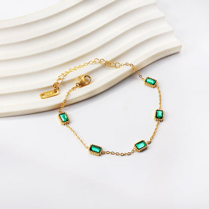 ZANORA - Green Dial Bracelet