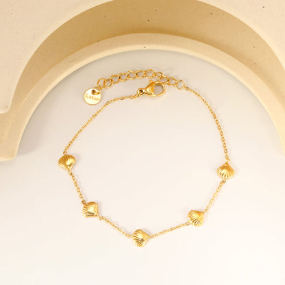 ZANORA- shell gold plated Bracelet