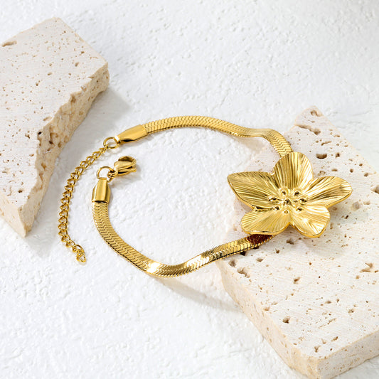 ZANORA- large flower Bracelet