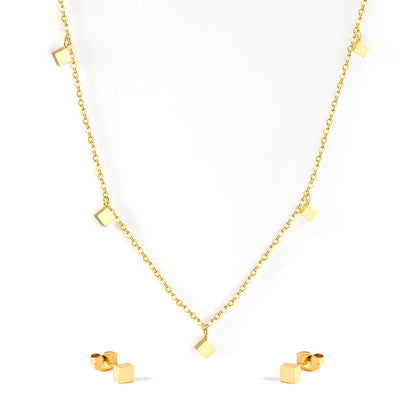 ZANORA - Square Facets Jewelry Set