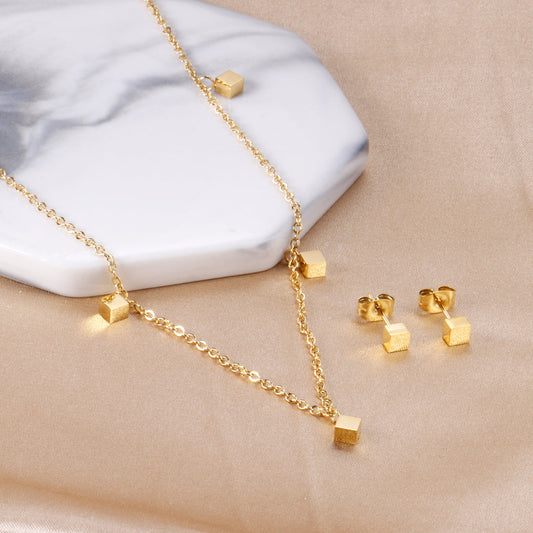 ZANORA - Square Facets Jewelry Set